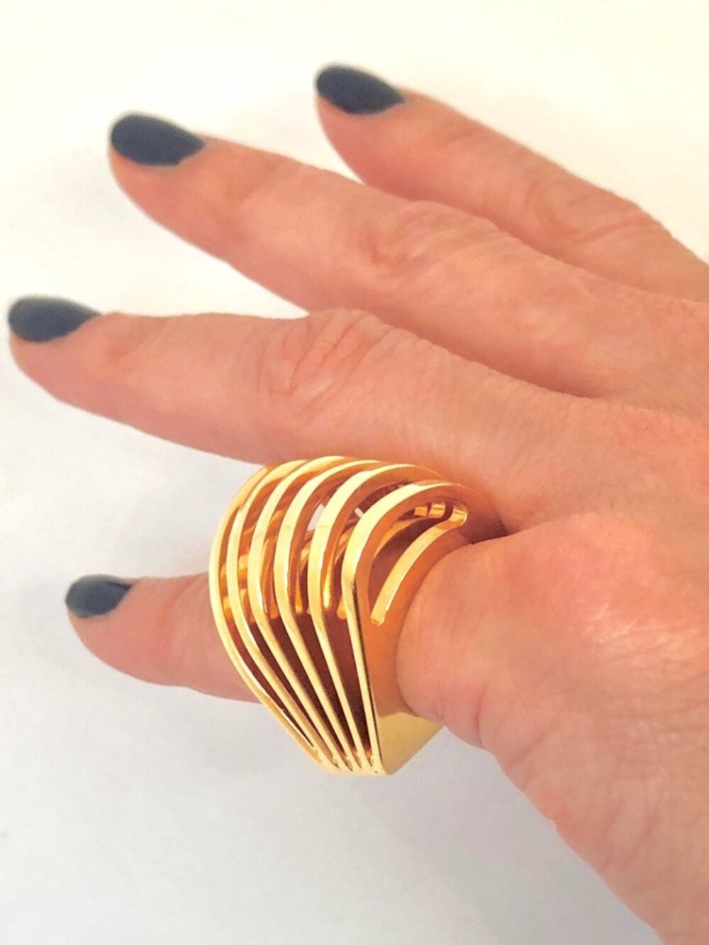 Vita Fede 24K Gold Plated Futturo Ring